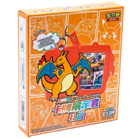 Coffret Mystère Dracaufeu Pokémon Chinois – Carte Aléatoire + Porte-clés + Booster 25 Cartes | Setdebase